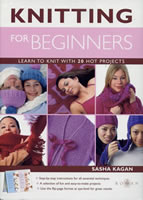 Knitting for Beginners by Sasha Kagan book cover
