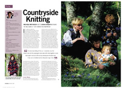 Interview with Sasha from Knitting magazine December 2008 - pages 1 & 2