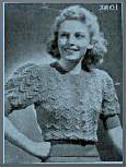 A knitting pattern from the 1950s